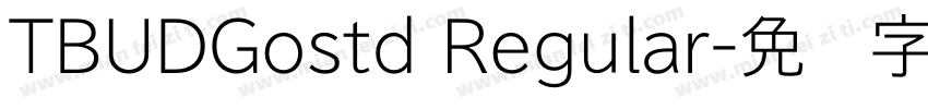 TBUDGostd Regular字体转换